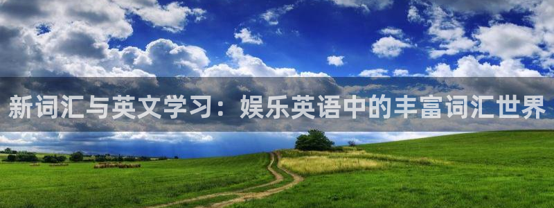 长征娱乐登录：新词汇与英文学习：娱乐英语中的丰富词汇世界